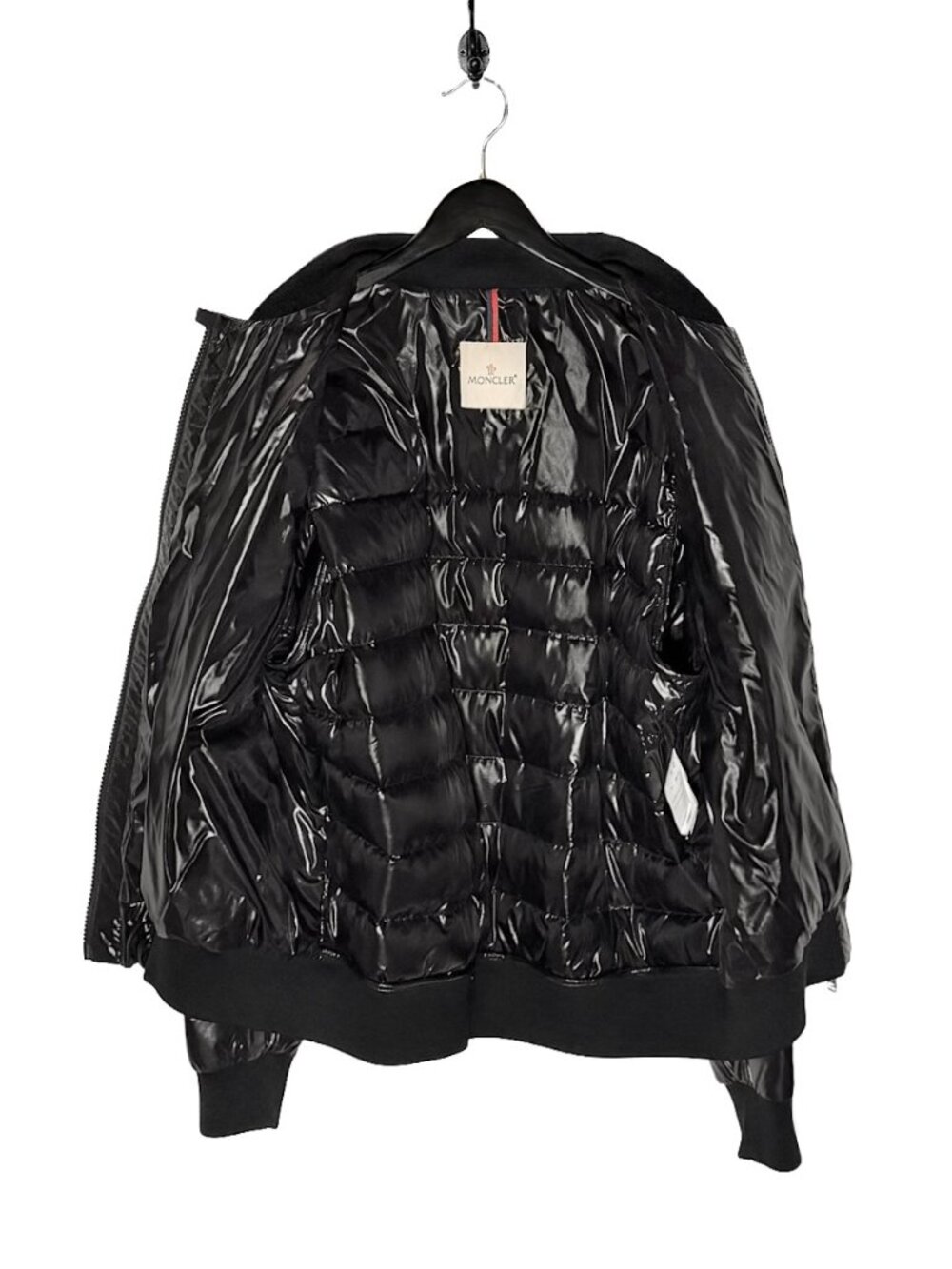 Moncler Black Perouges Quilted Light Down Bomber Jacket - Picture 7 of 15